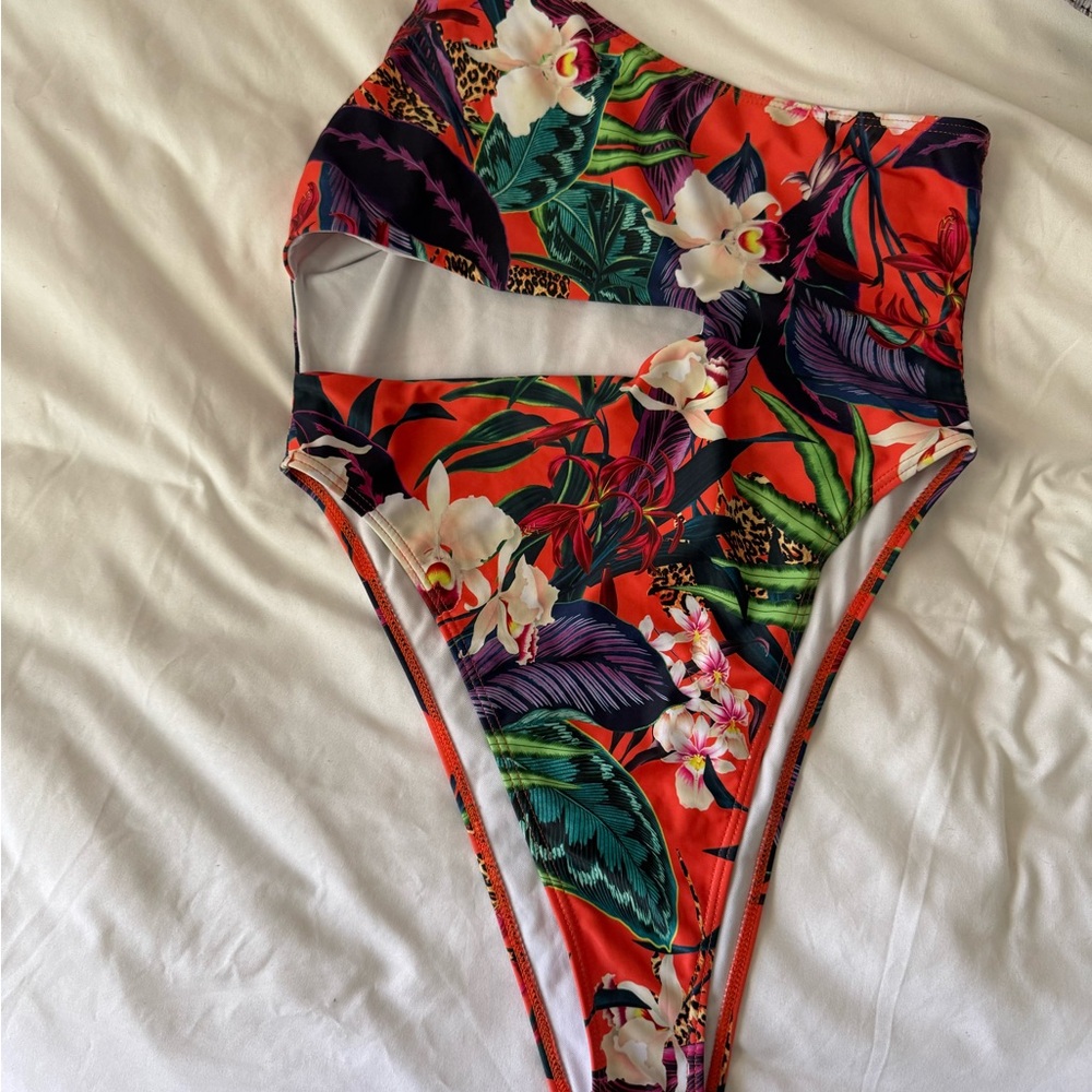 Tropical Floral One Piece Swimsuit